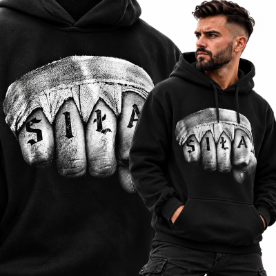 BLUZA Z KAPTUREM SPORTY WALKI   SIŁA